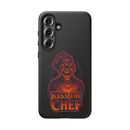 Phone Case — "Kiss the Chef" Neon Horror Chef Design
