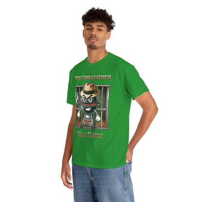 "The Grillfather" Personalized BBQ T-Shirt
