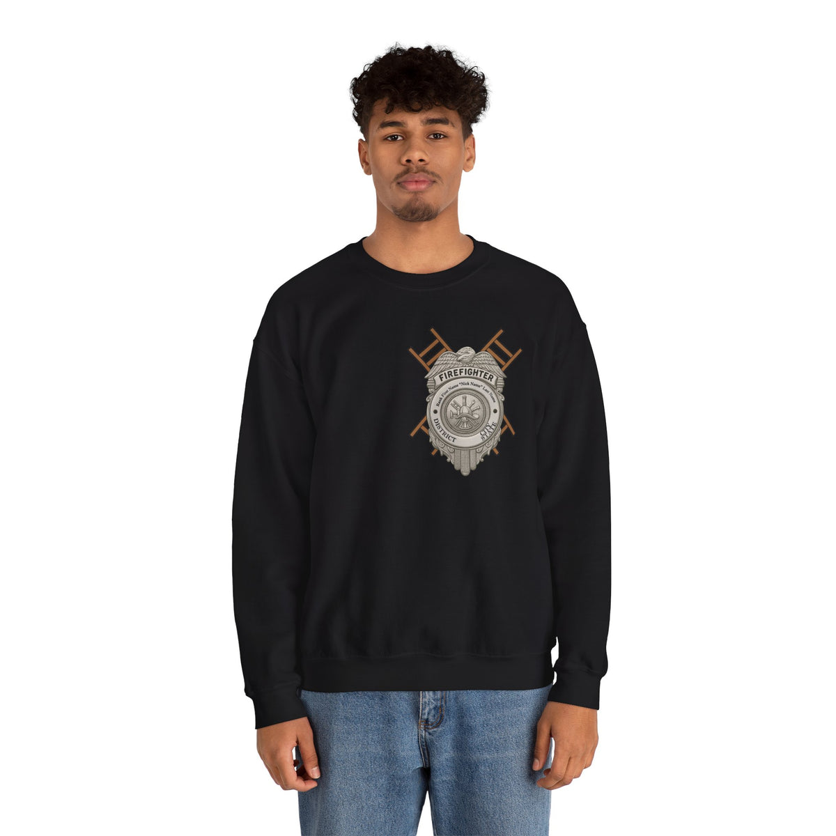 Courage Under Fire Strength in the Smoke Crewneck Sweatshirt