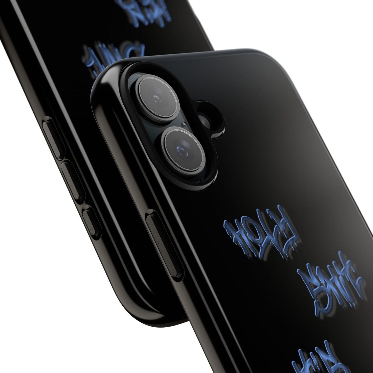 Phone Case — Blue Neon Graffiti "Tough Cases" Protective Cover