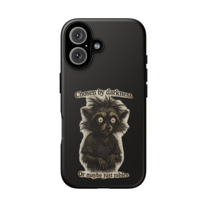 Phone Case - "Chosen by Darkness (Or Maybe Just Rabies)" Cute Creepy Retro Creature Protective Case