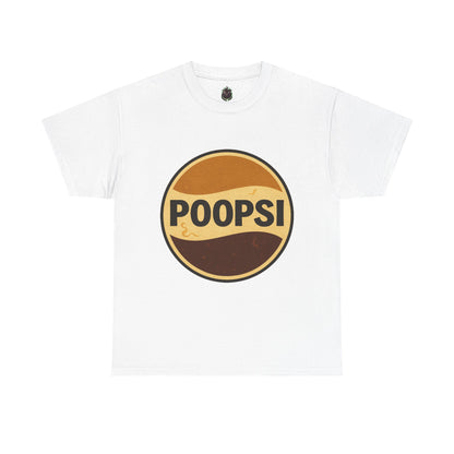 POOPSI logo tee | Retro soda parody shirt