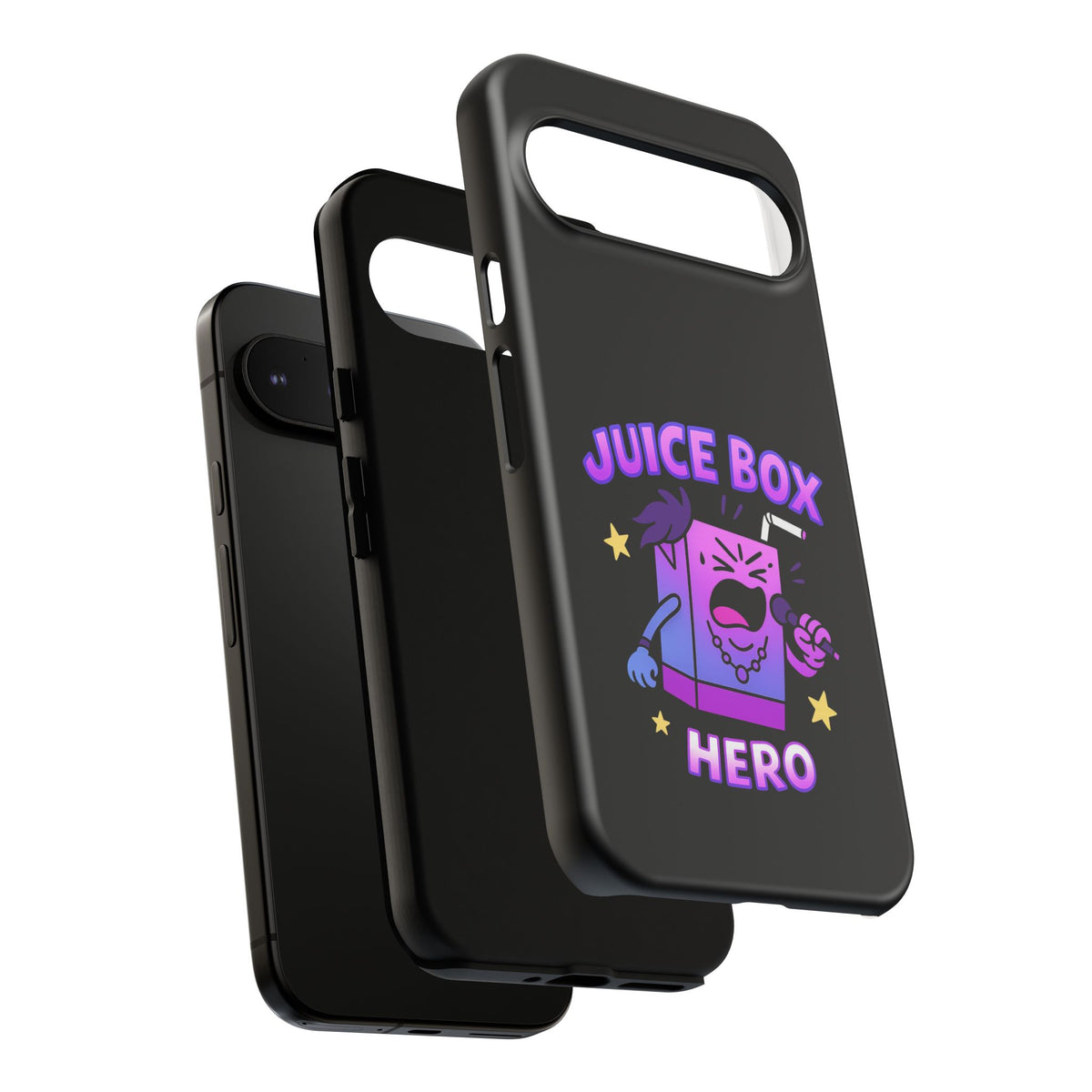 Phone Case — 'Juice Box Hero' Cute Cartoon Protective Cover