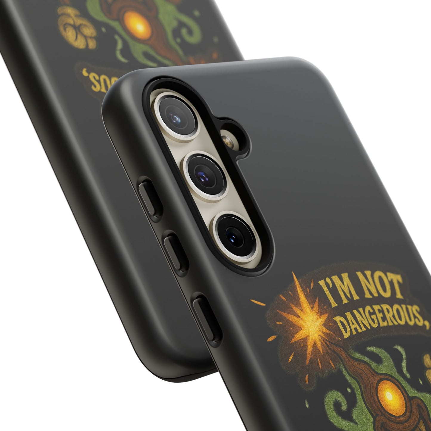 Phone Case — “I’m Not Dangerous, I’m Expressive” Monster Protective Case