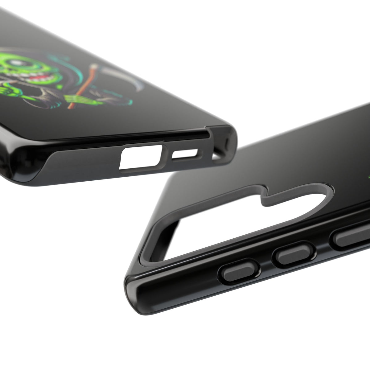 Grinning Green Reaper Phone Case