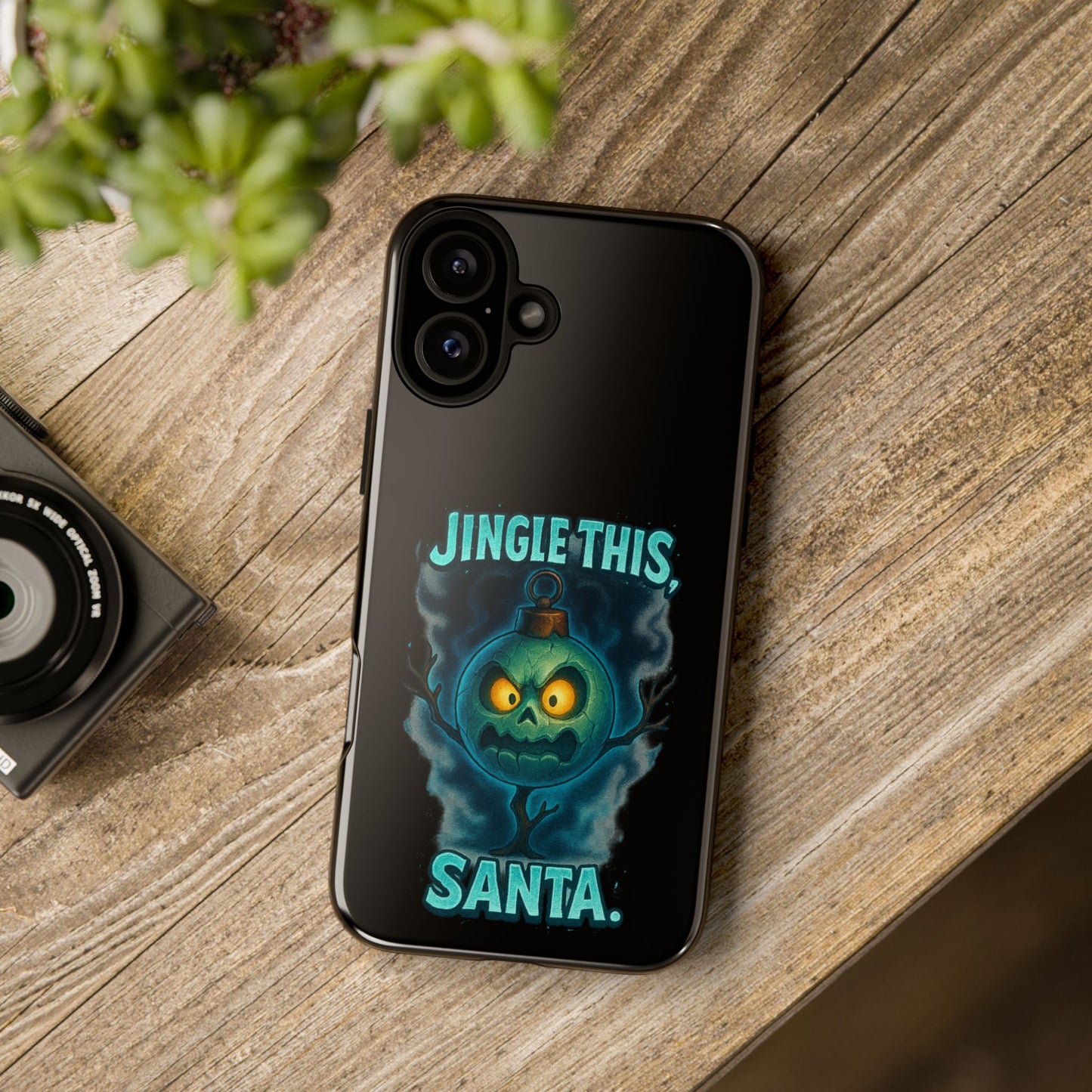 Phone Case - 'Jingle This, Santa' Spooky Holiday Protective Case
