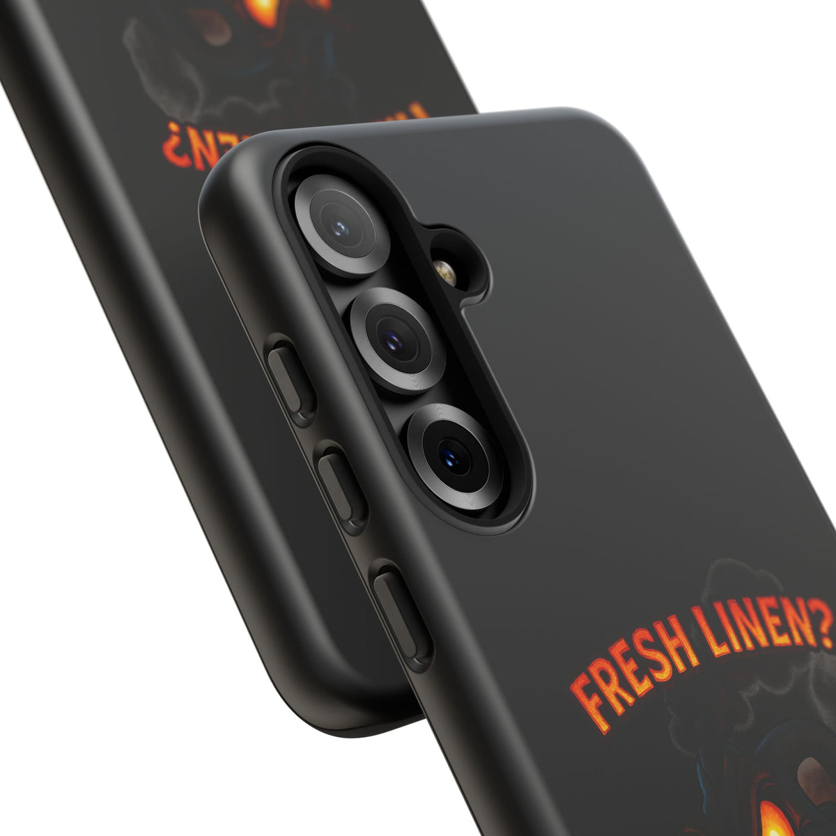 Phone Case — 'Fresh Linen? I Smell Fear.' Spooky Pumpkin Horror Protective Case