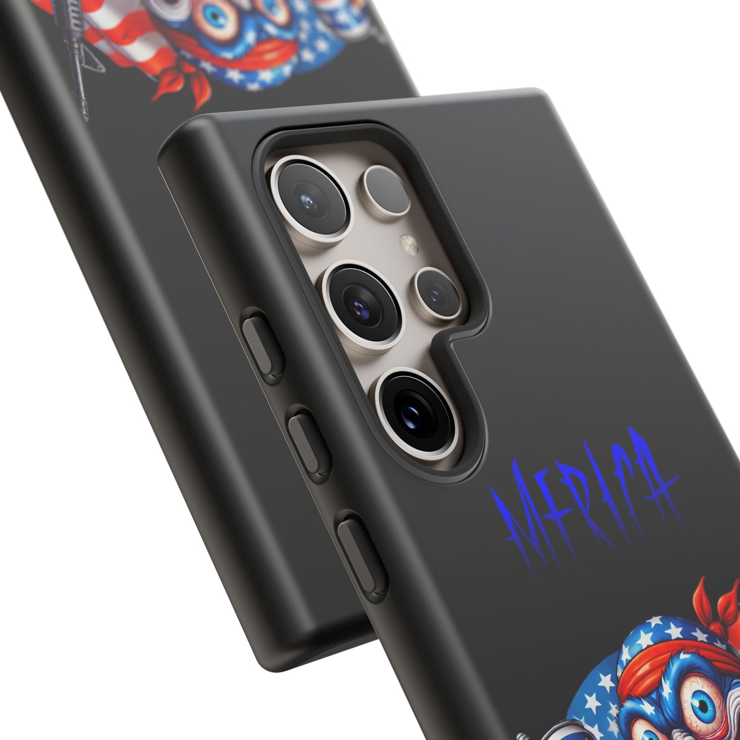 Phone Case — Patriotic 'Merica Clown with Flag, Beer & Rifle