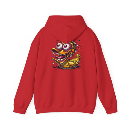 Duck Monster Hoodie — Retro Creepy Cartoon Graphic Pullover