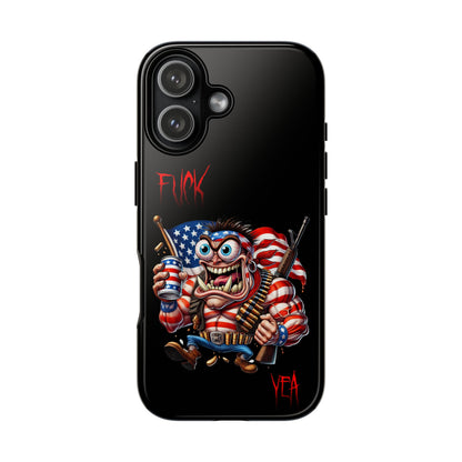 Patriotic Madman Phone Case — 'Funk Yea' USA Flag Tough Case