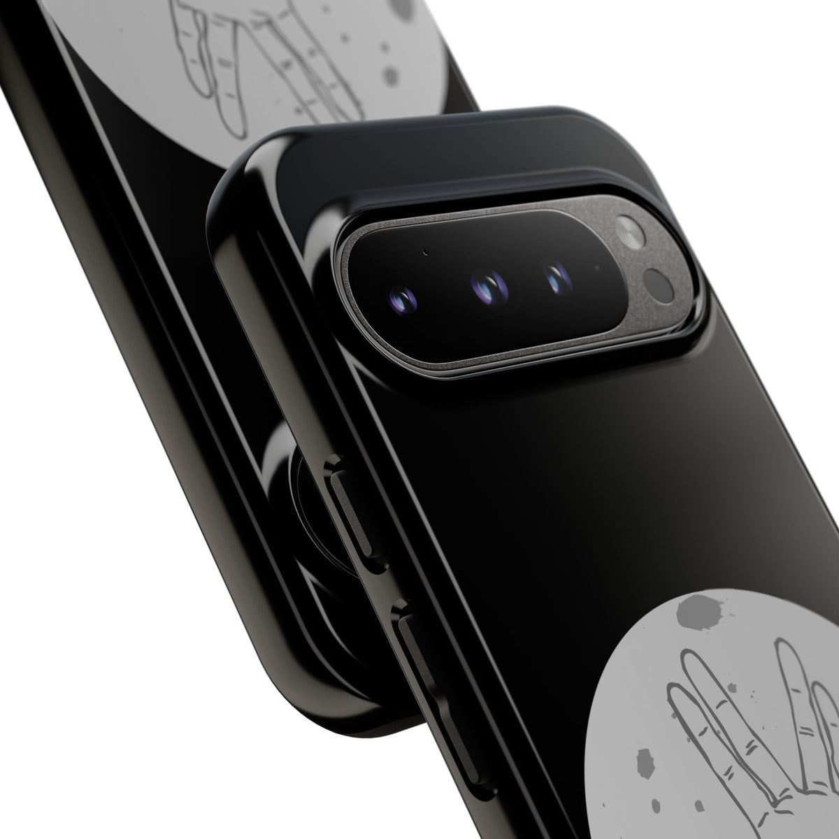 Spock Live Long Phone Case — Vulcan Salute Moon Graphic