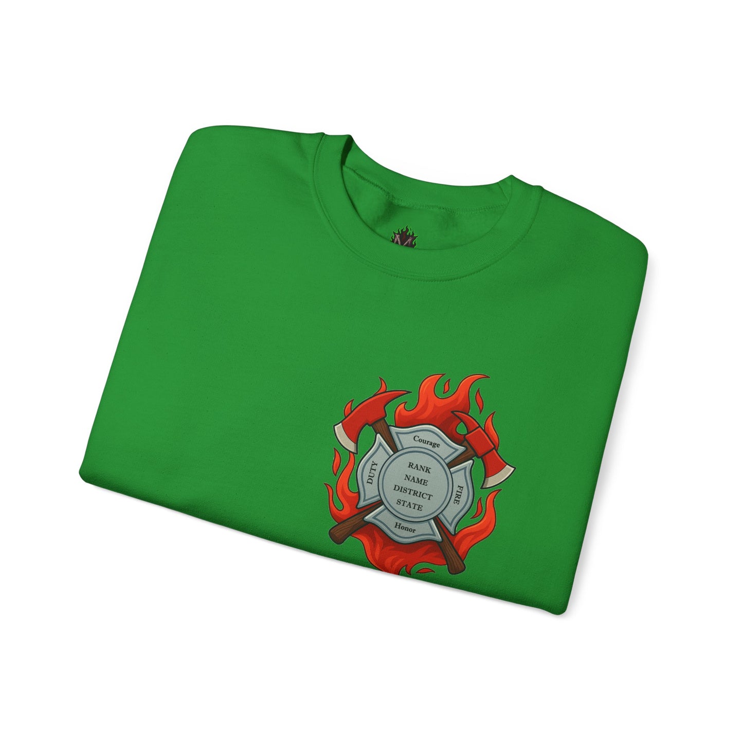 In the Heat of Danger We Hold the Line Crewneck Sweatshirt