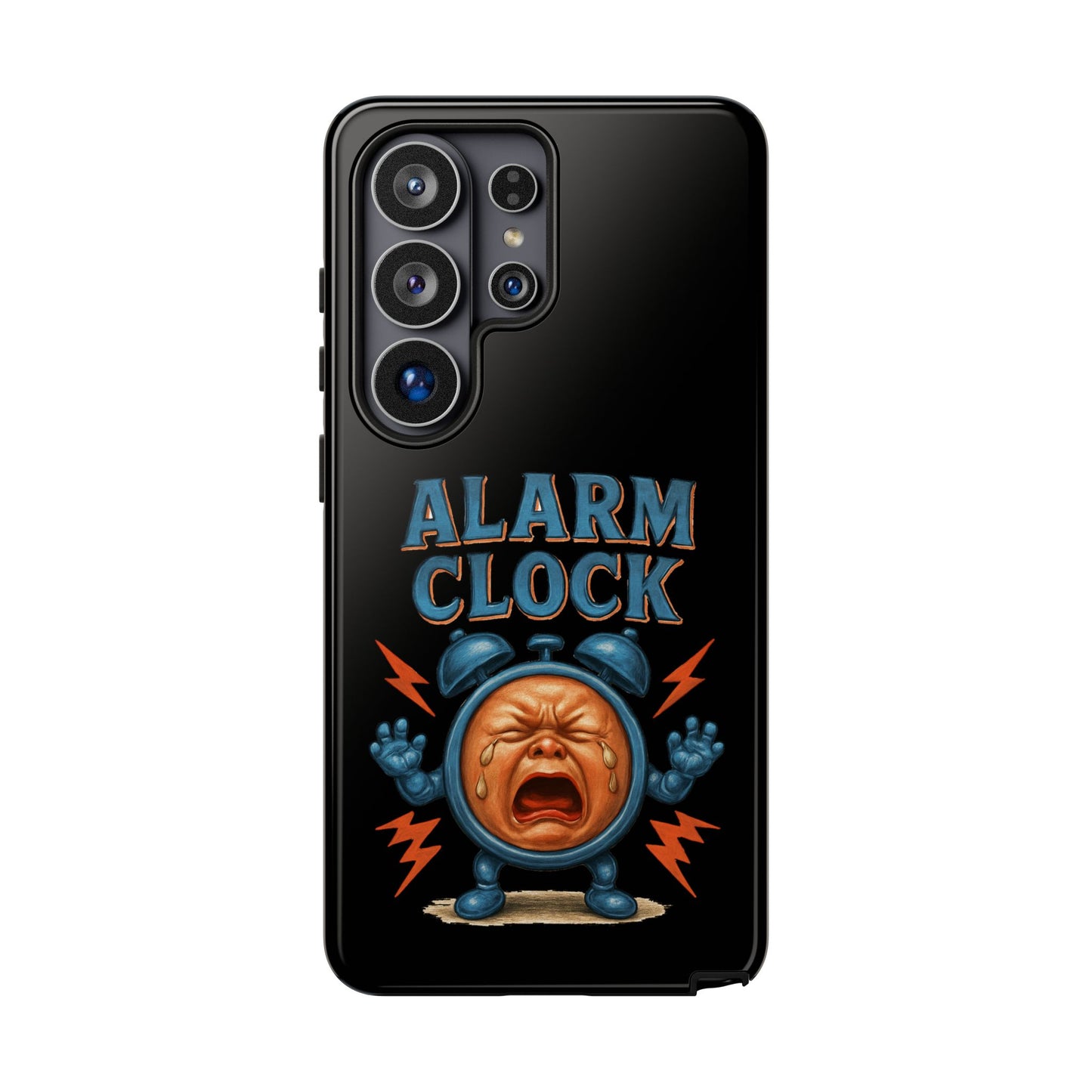 Phone Case — "Alarm Clock" Retro Screaming Clock Protective Cover
