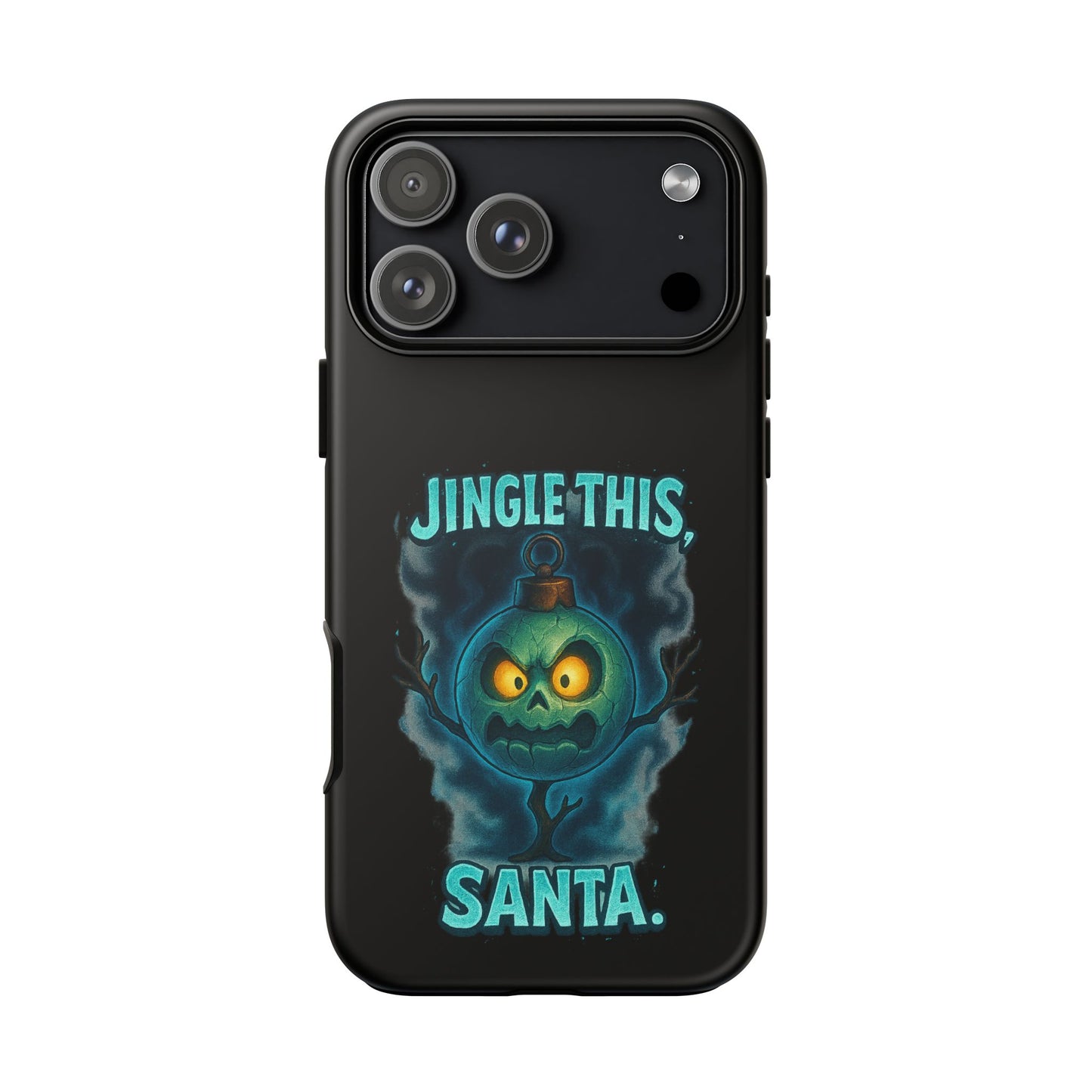 Phone Case - 'Jingle This, Santa' Spooky Holiday Protective Case
