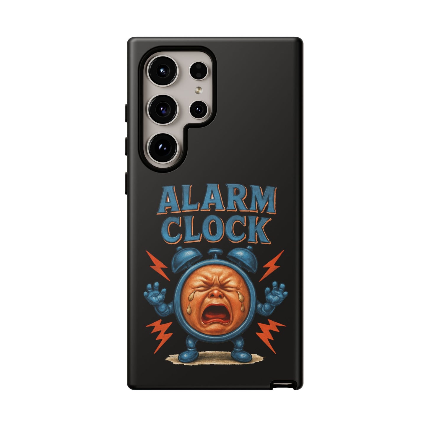 Phone Case — "Alarm Clock" Retro Screaming Clock Protective Cover