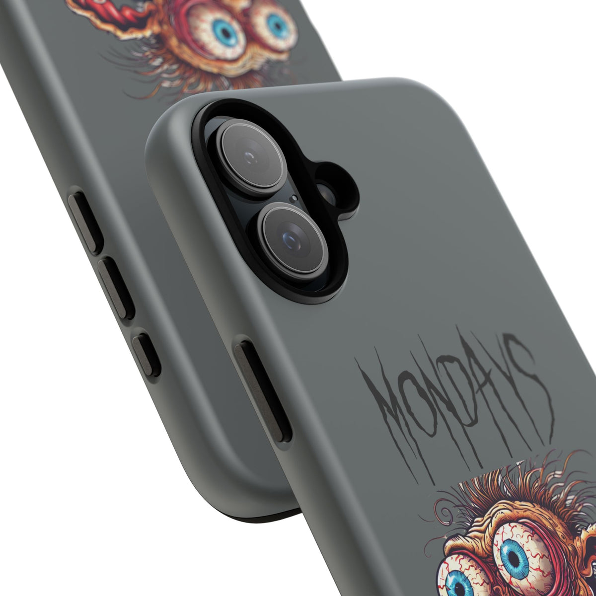 Mondays Zombie Character Phone Case – Funny Groggy Coffee Phone Cover