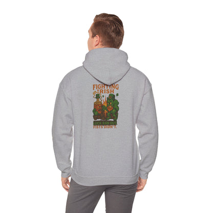 Irish Fighting Leprechaun Hoodie – St. Patrick's Day Shamrock Sweatshirt