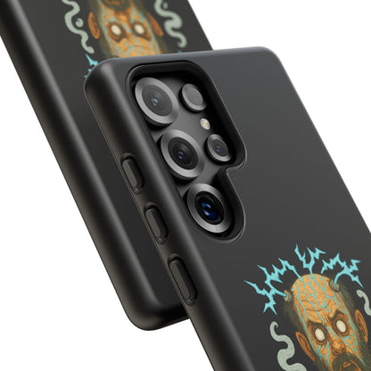 Phone Case — “I’m Not Charged Up… I’m Barely Contained” Electric Horror Design