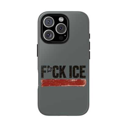 Phone Case - "F*CK ICE" Distressed Protest Design