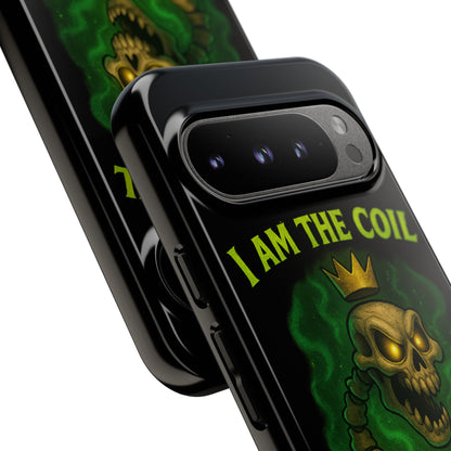 Tough Cases — “I Am The Coil In Your Nightmares” Skull Snake Shockproof Phone Case