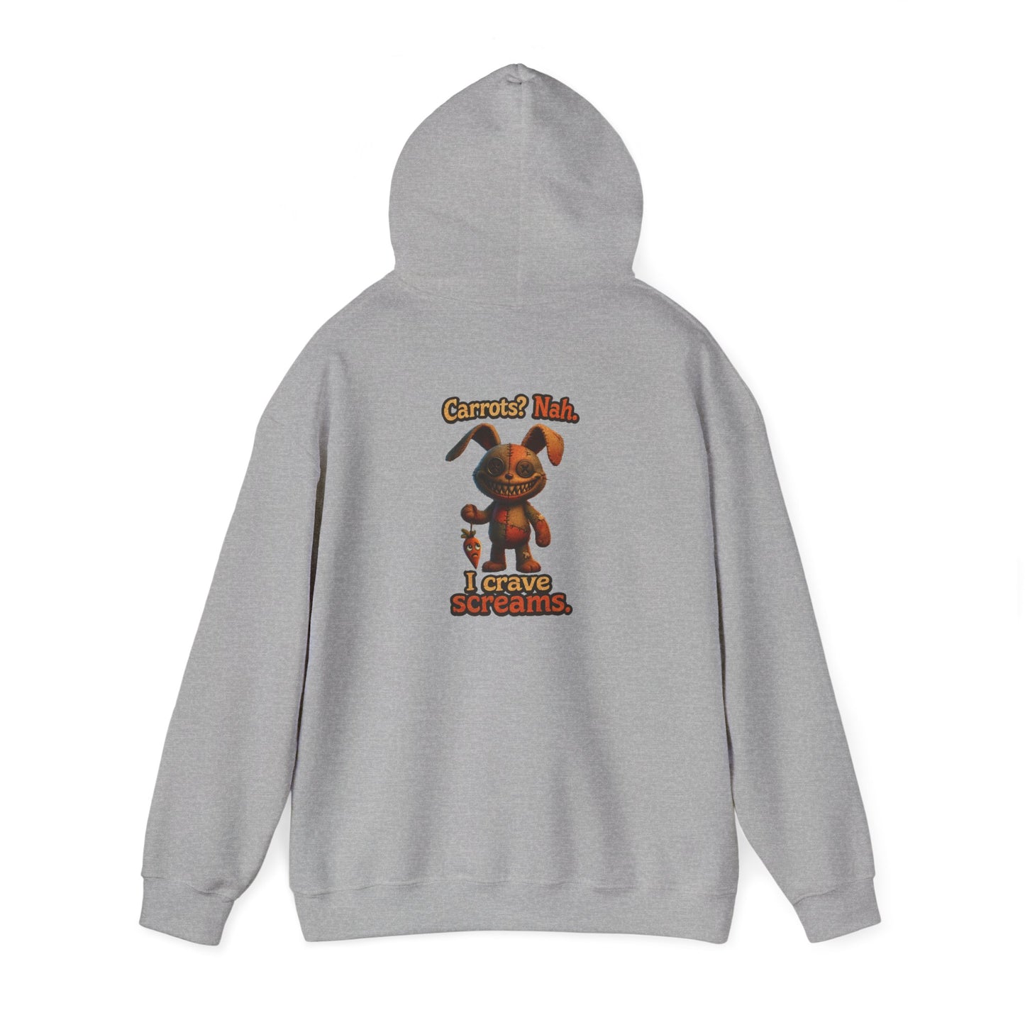 Voodoo Bunny "I Crave Screams" Horror Hoodie