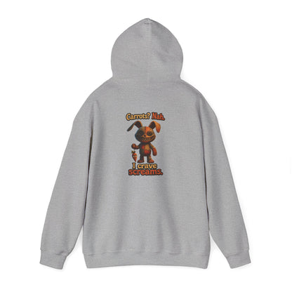 Voodoo Bunny "I Crave Screams" Horror Hoodie