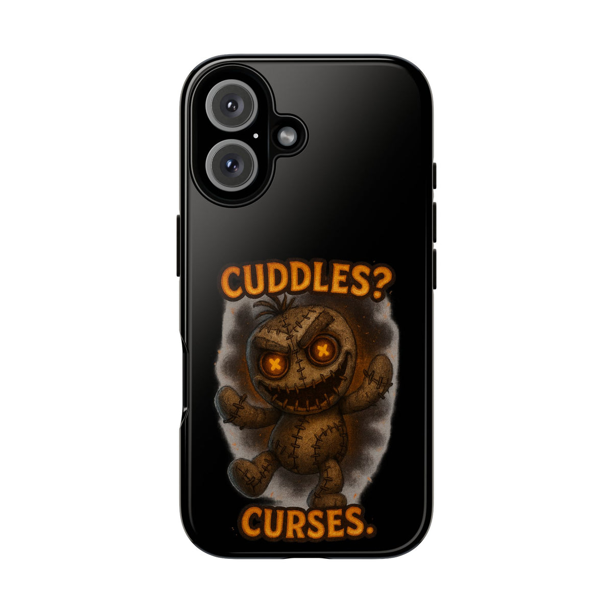Phone Case — 'Cuddles? Curses.' Voodoo Doll Gothic Protective Case