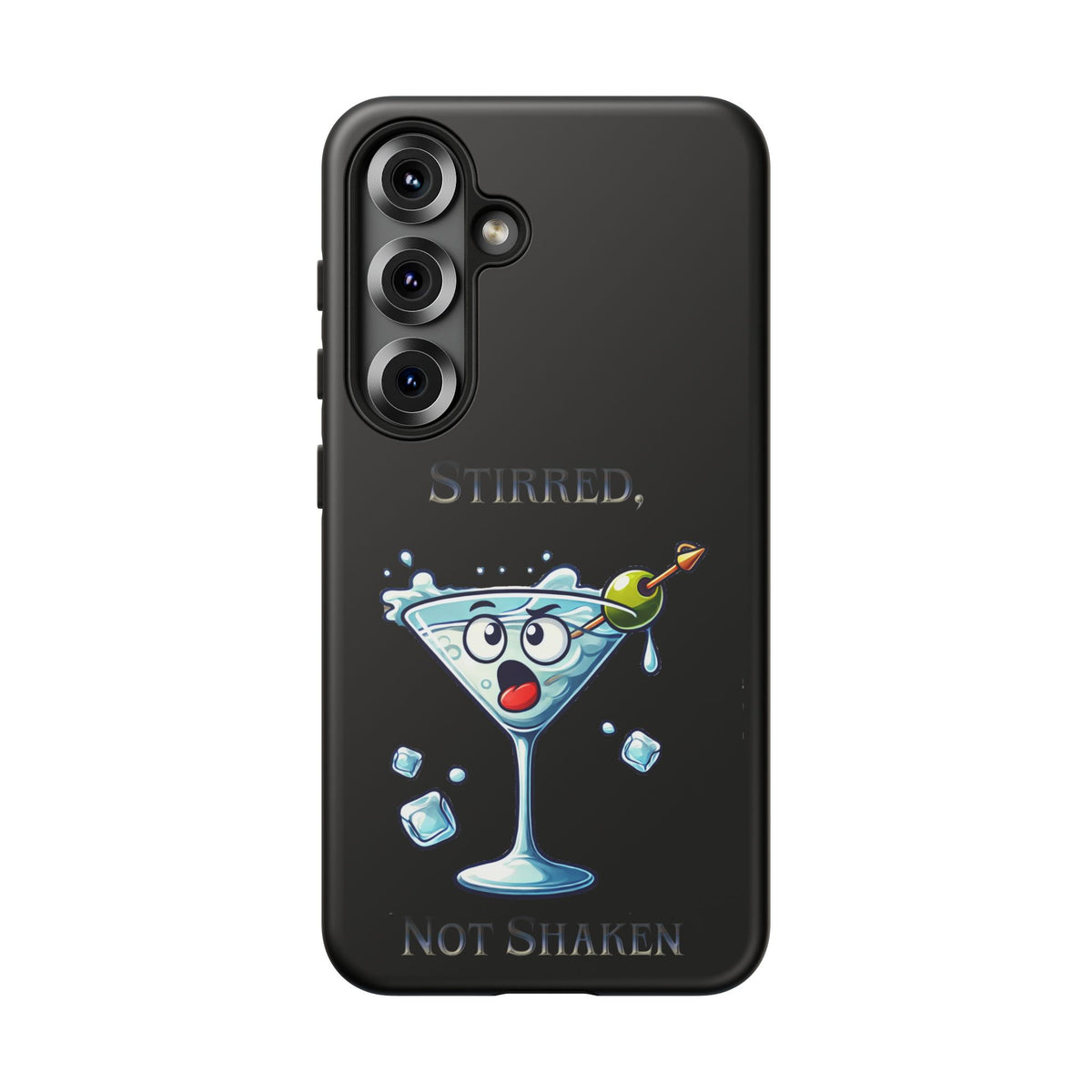 Stirred Not Shaken Phone Case — Funny Martini Cocktail Design