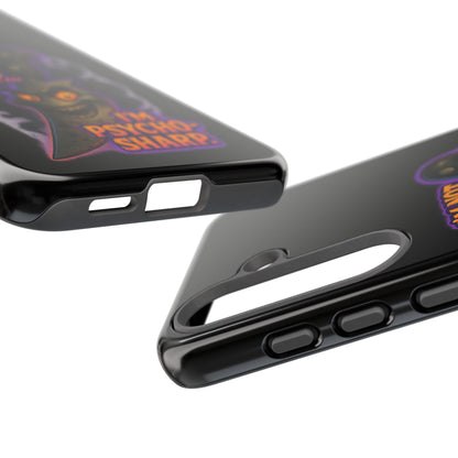 Knife Graphic Phone Case — "I'm Not Just Sharp... I'm Psycho-Sharp" Horror Phone Cover