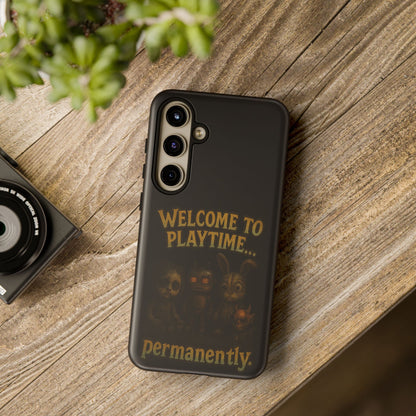 Phone Case — "Welcome to Playtime... Permanently." Horror Game Character Protective Case