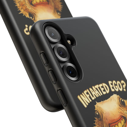 Phone Case — "Inflated Ego? Nah, It's Just Anxiety" Funny Pufferfish Design