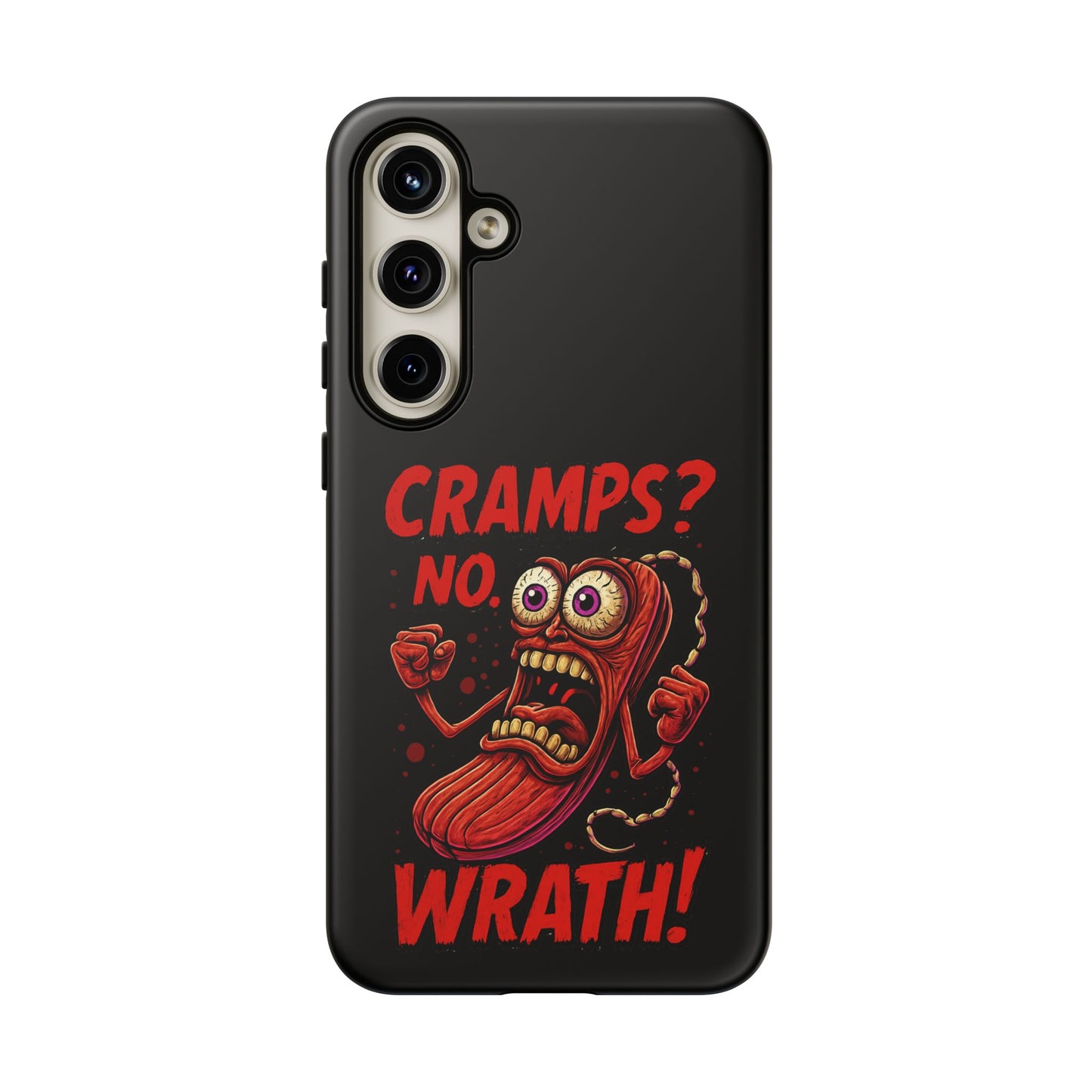 Phone Case — "Cramps? No, Wrath!" Retro Hot-Pepper Graphic