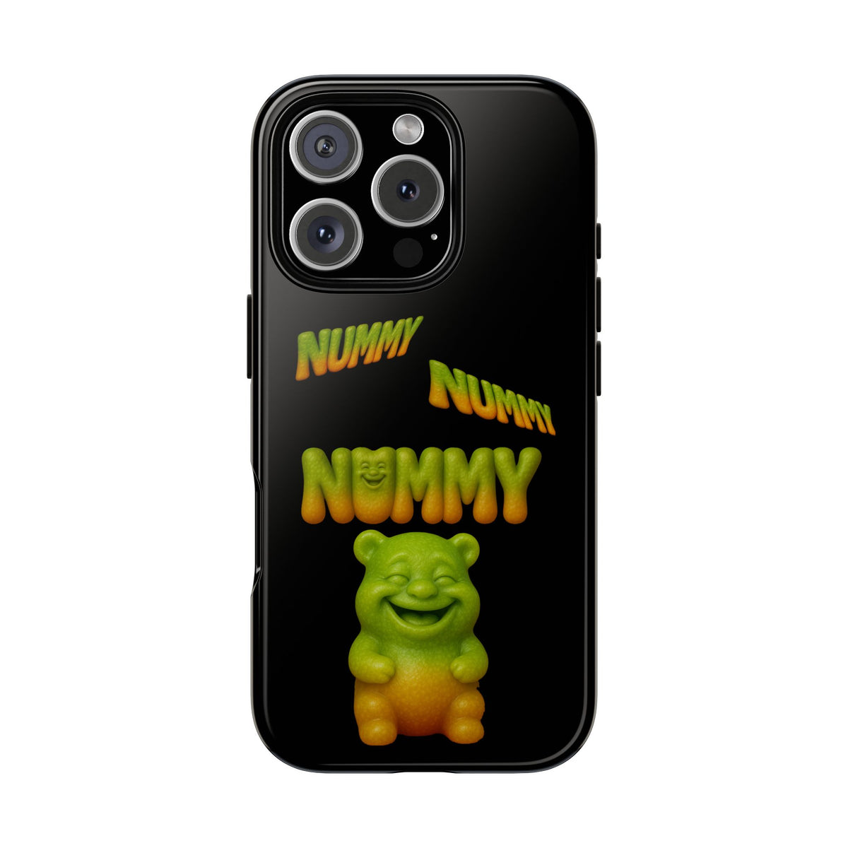 Nummy Gummy Phone Case — Cute Retro Green Gummy Bear Protective Case