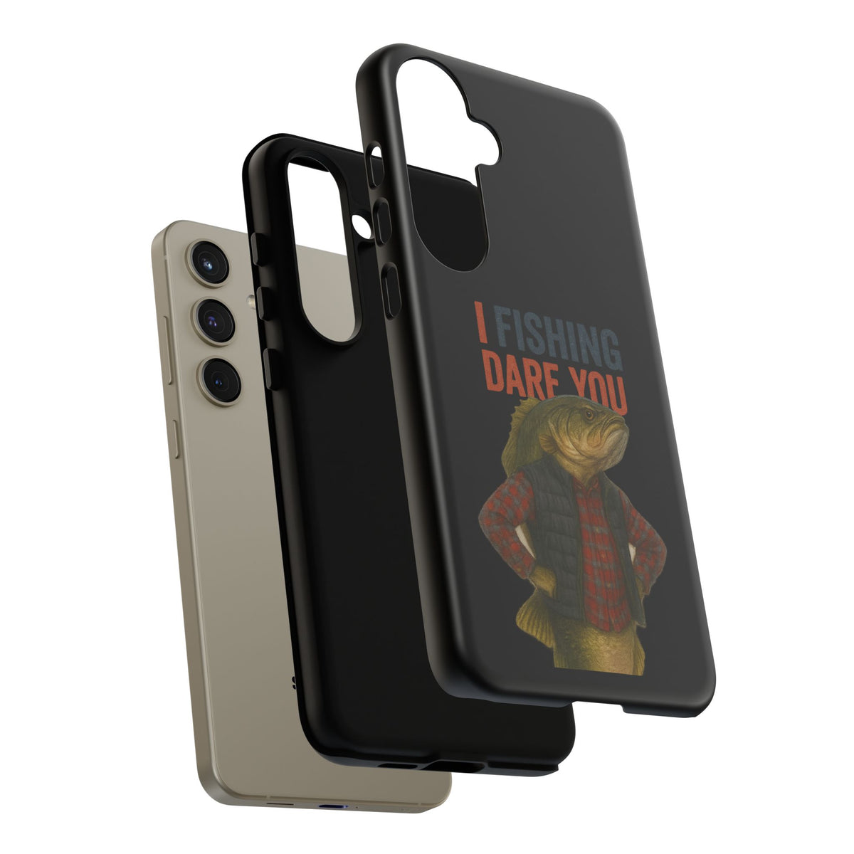 Fishing Dare You Phone Case — Funny Bass Angler Protective Cover