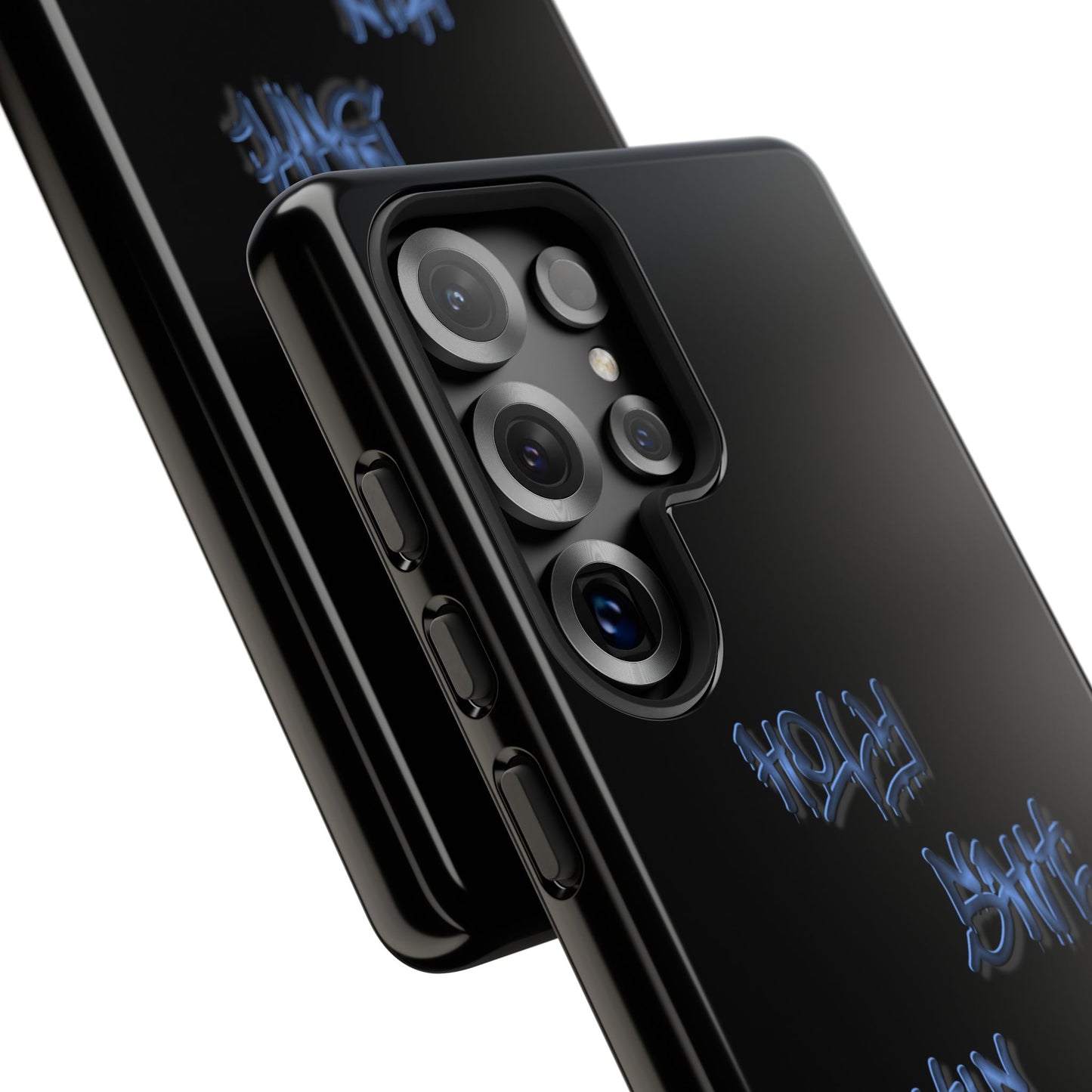 Phone Case — Blue Neon Graffiti "Tough Cases" Protective Cover