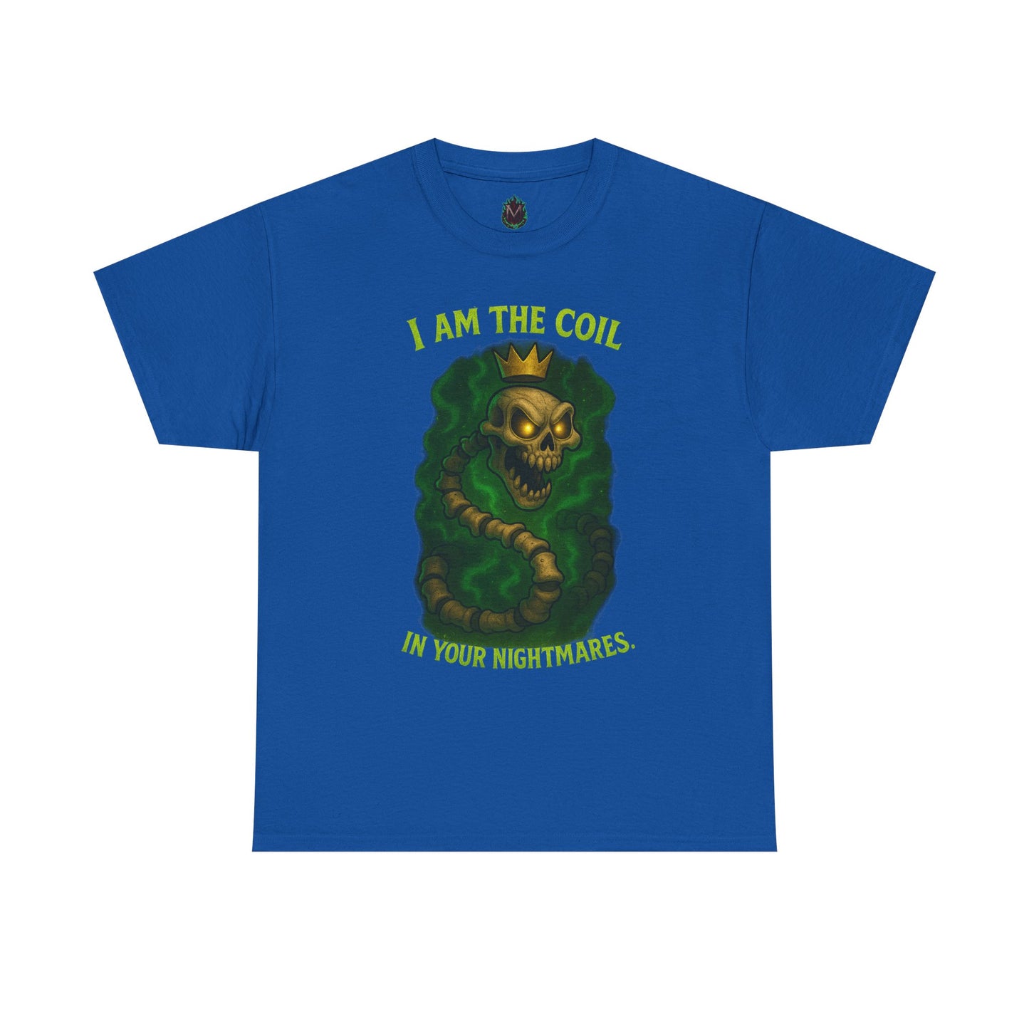Skull Snake Crown Tee | I Am The Coil Nightmare Illustration