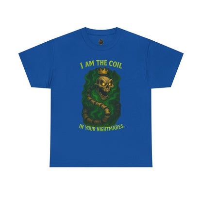 Skull Snake Crown Tee | I Am The Coil Nightmare Illustration