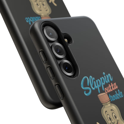 Phone Case — Retro 'Slippin Outta Trouble' Baby Bottle Design