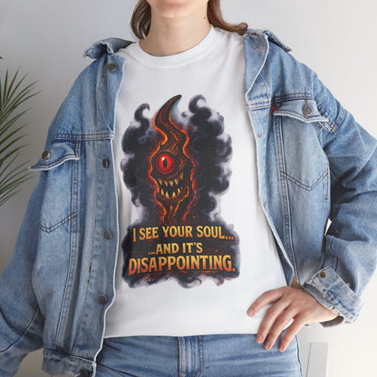 I See Your Soul Demon Eye T-Shirt | Horror Graphic Tee