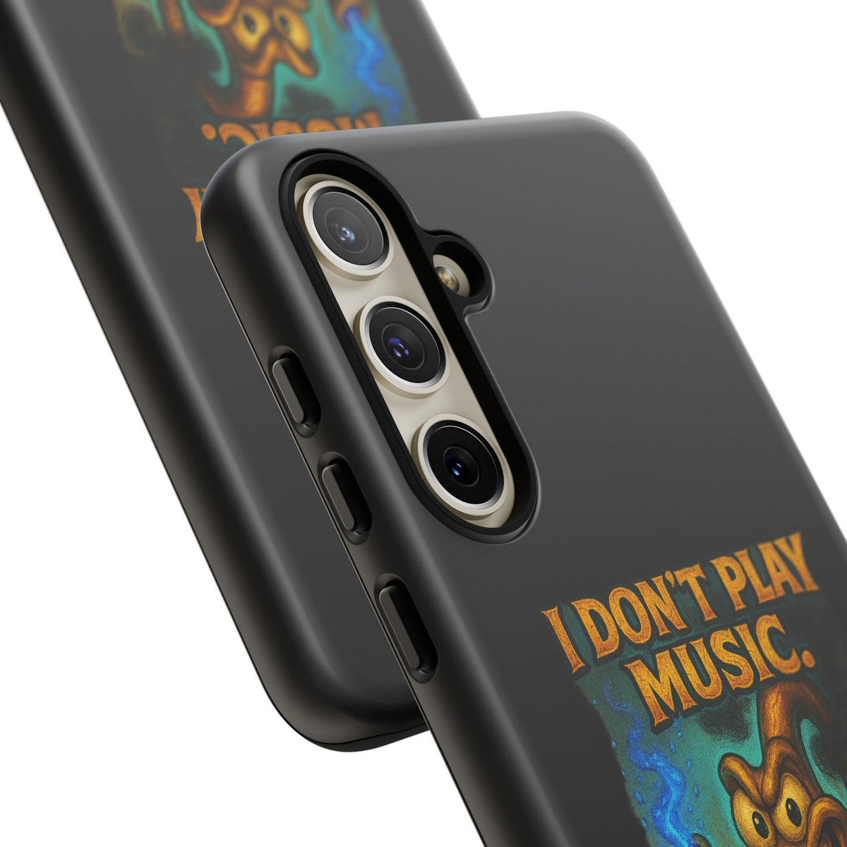 Phone Case — "I Don't Play Music. I Detonate It." Cartoon Bomb Graphic