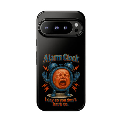 Phone Case — "Alarm Clock: I Cry So You Don't Have To" Funny Retro Baby Alarm Design