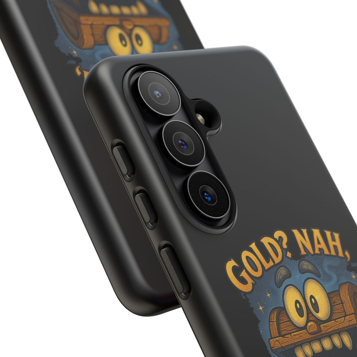 Phone Case — “Gold? Nah, I’m Full of Disappointment” Funny Treasure Chest Design