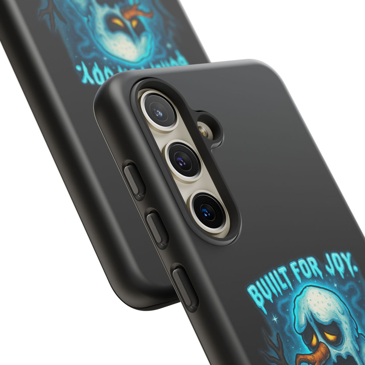 Phone Case — 'Built for Joy, Melting in Sorrow' Blue Melting Snowman Protective Case