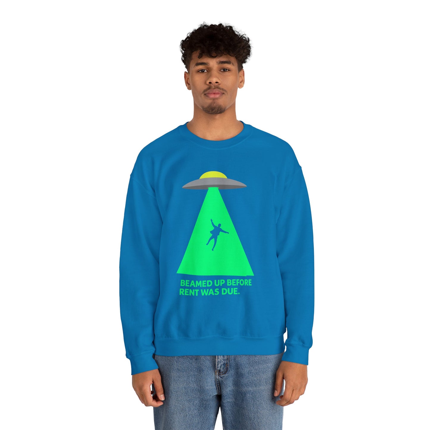 Beamed Up Rent-Dodger Crewneck Sweatshirt