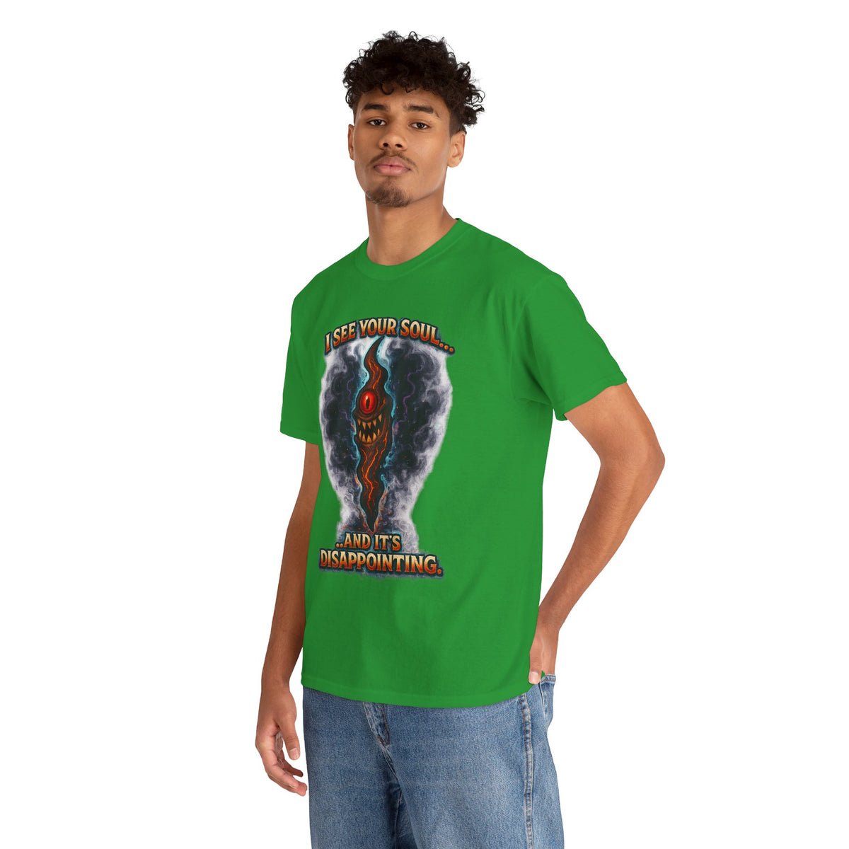 I See Your Soul And It's Disappointing T-Shirt | Horror Eye Graphic Tee
