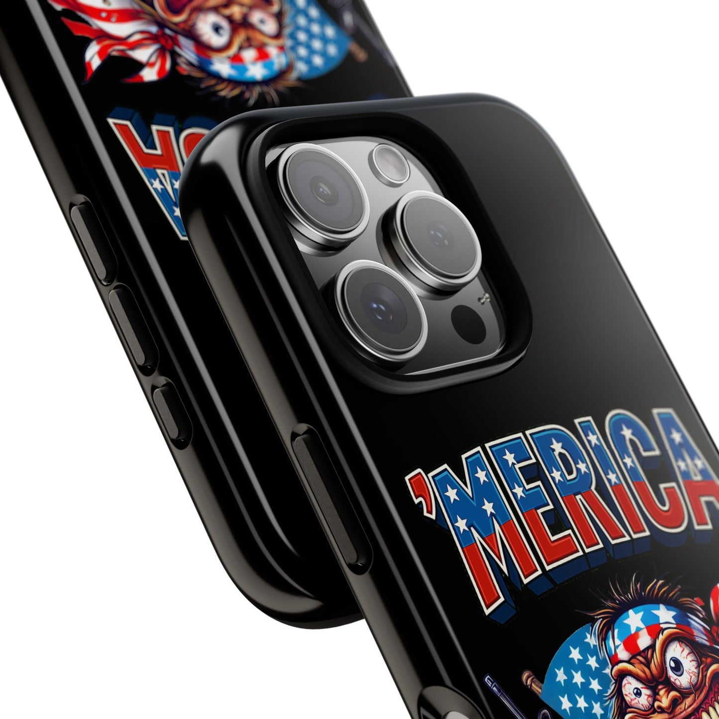 'MERICA Patriotic Phone Case — American Flag Madman Design