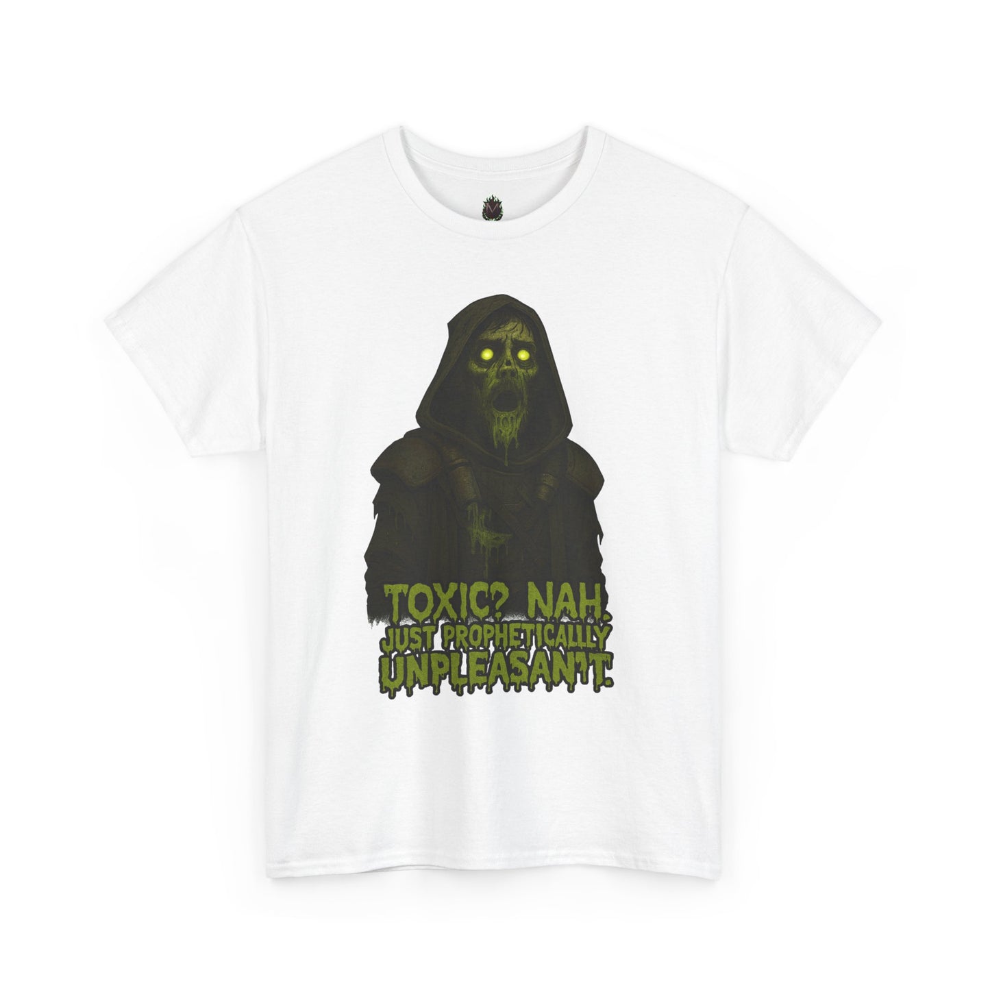 Toxic? Nah Grim Reaper Tee | Spooky Skull Hood Graphic