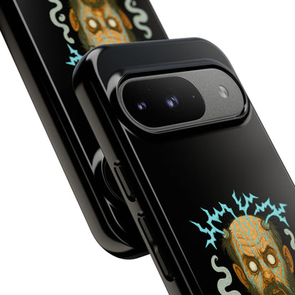 Phone Case — “I’m Not Charged Up… I’m Barely Contained” Electric Horror Design