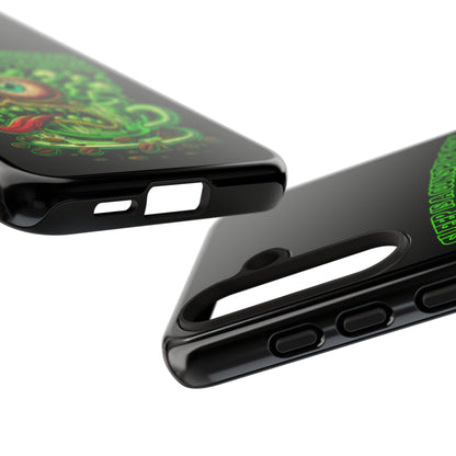 Phone Case — “Sleep Is a Conspiracy, Coffee Is Truth” Retro Monster Design