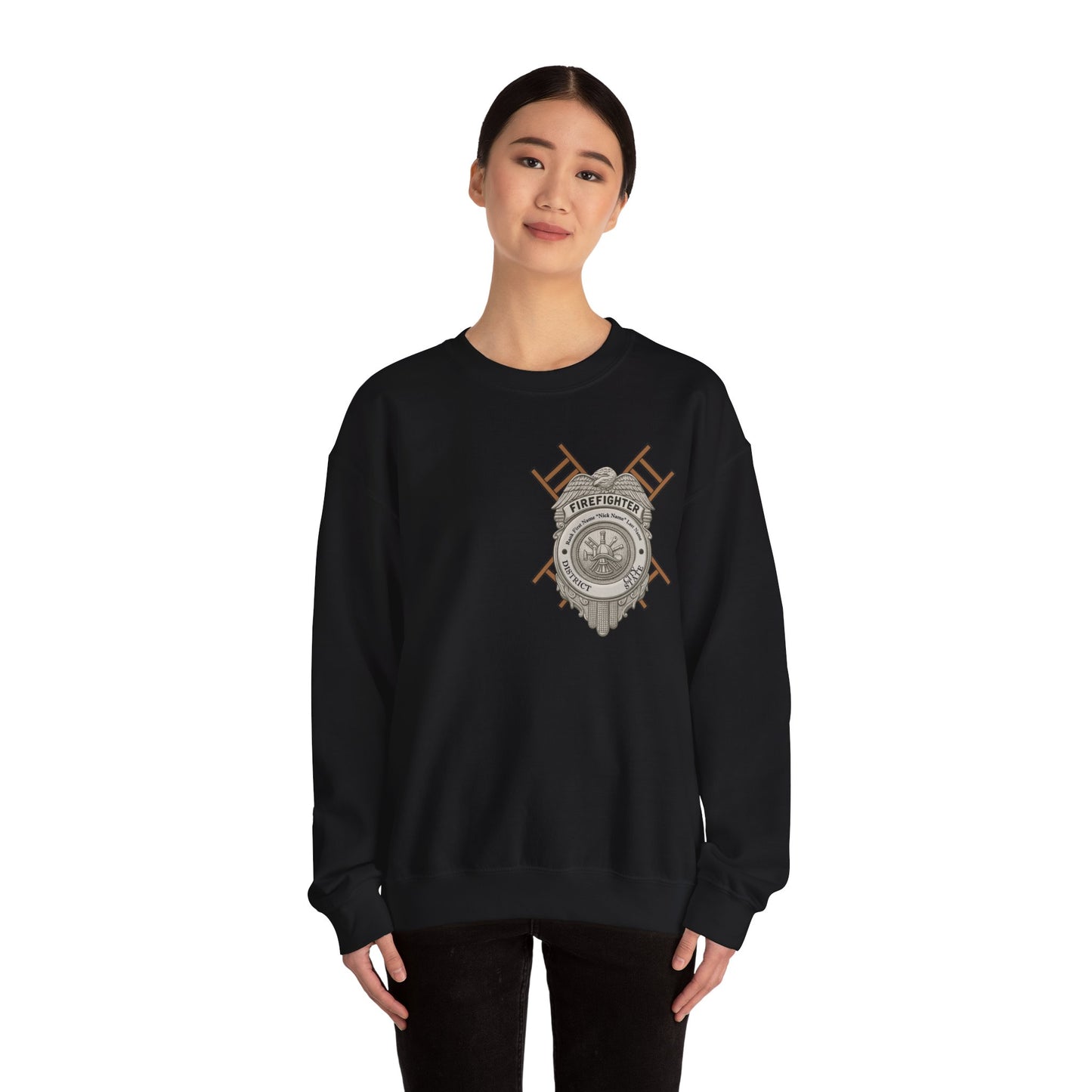 Courage Under Fire Strength in the Smoke Crewneck Sweatshirt